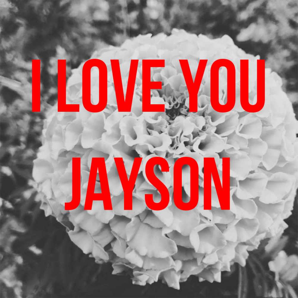 Greetings card с именем, Jayson I love you подпись Greetings with text for free download 