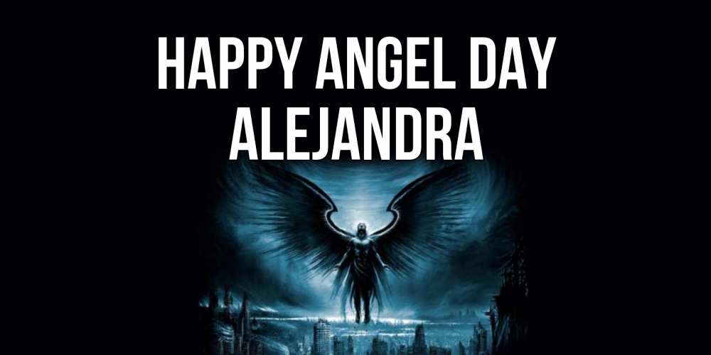 Greetings card с именем, Alejandra happy angel day ангел, день ангела Greetings with text for free download 
