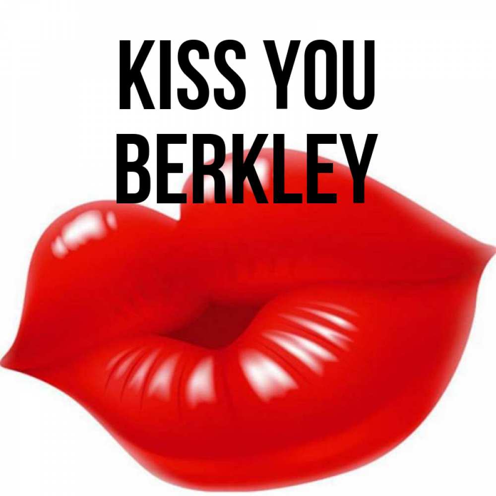 Greetings card с именем, Berkley Kiss you губки надутые бантиком Greetings with text for free download 