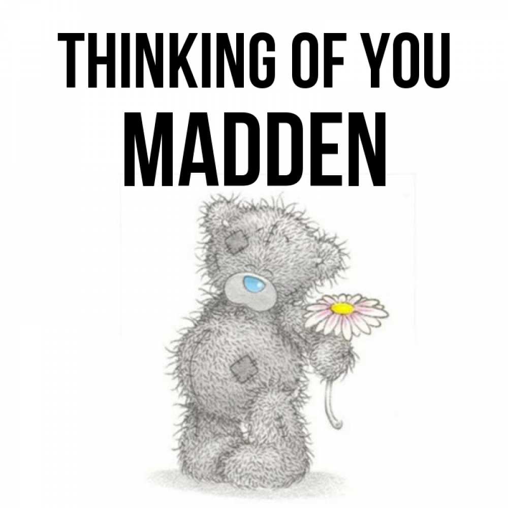 Greetings card с именем, Madden Thinking of you мысли только о тебе Greetings with text for free download 