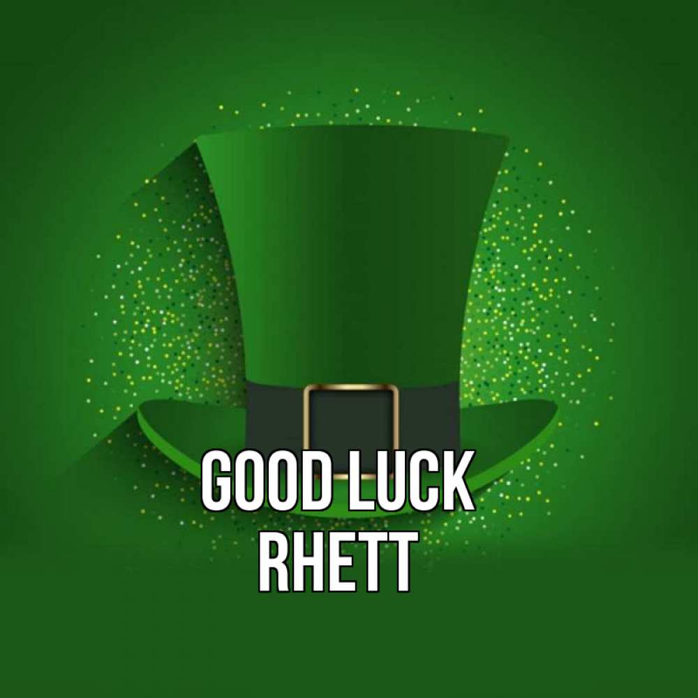 Greetings card с именем, Rhett Good luck фокусник Greetings with text for free download 