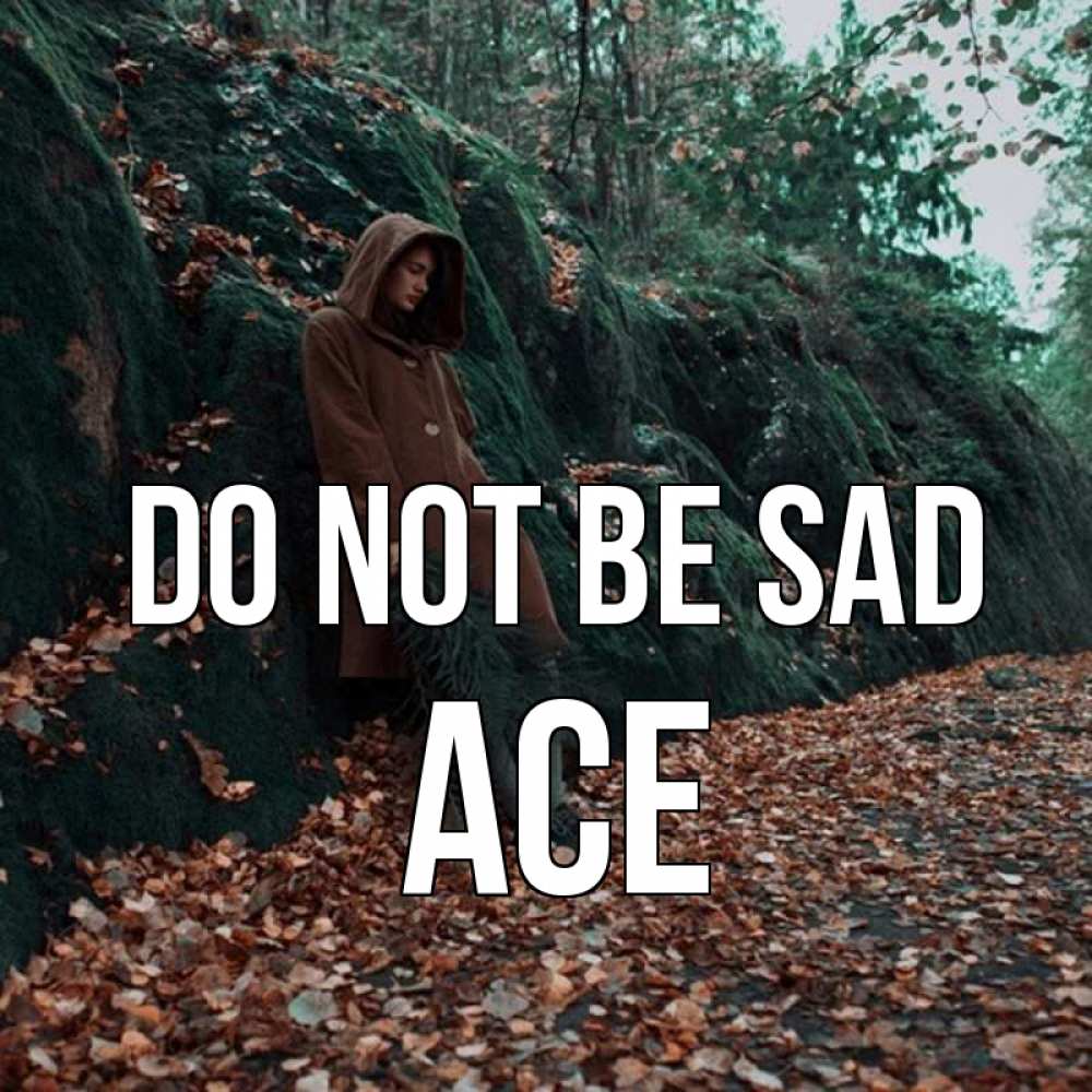Greetings card с именем, Ace Do not be sad осенний лес Greetings with text for free download 