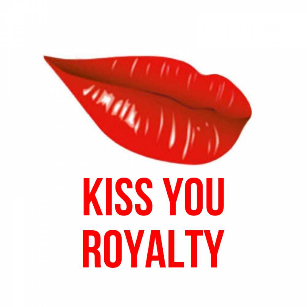 Greetings card с именем, Royalty Kiss you губы на открытке Greetings with text for free download 