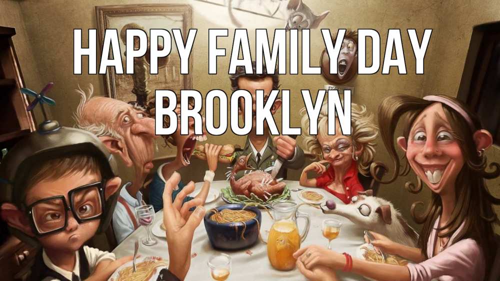 Greetings card с именем, Brooklyn happy family day с днем семьи Greetings with text for free download 