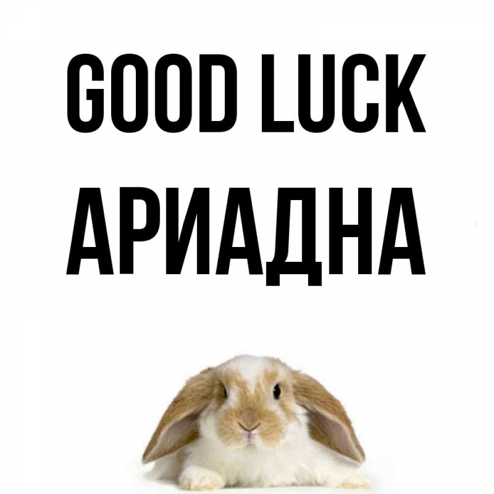 Greetings card с именем, Ариадна Good luck открытки с произвольным текстом который можно вставить в открытку и создать ее самостоятельно бесплатно онлайн Greetings with text for free download 