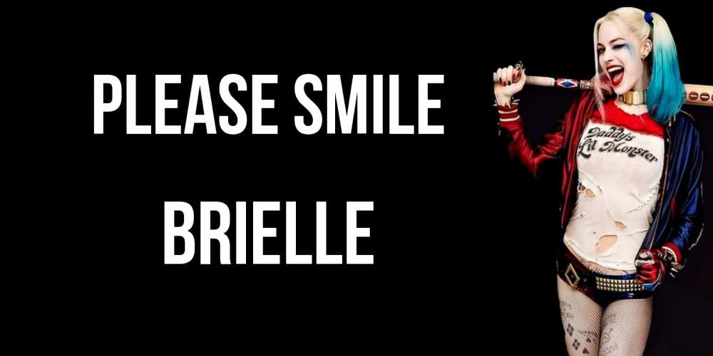 Greetings card с именем, Brielle Please smile пожелания быть позитивным Greetings with text for free download 