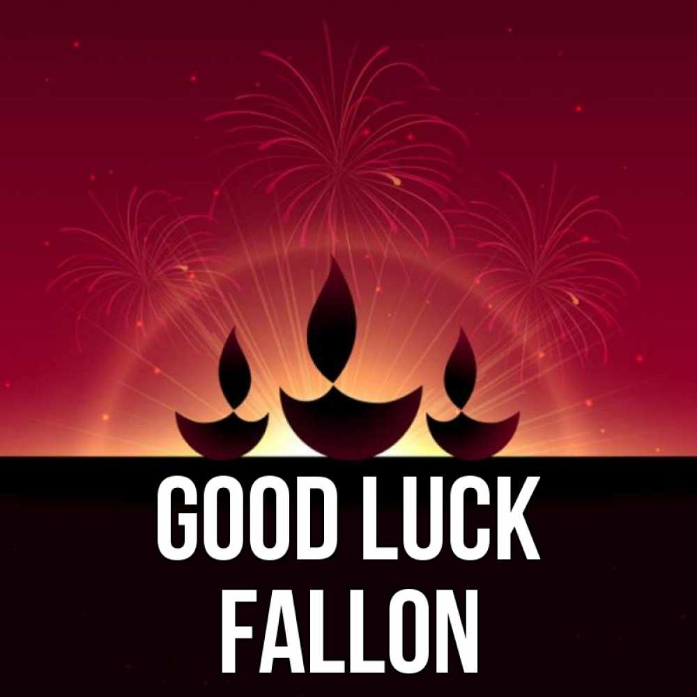 Greetings card с именем, Fallon Good luck праздник Greetings with text for free download 
