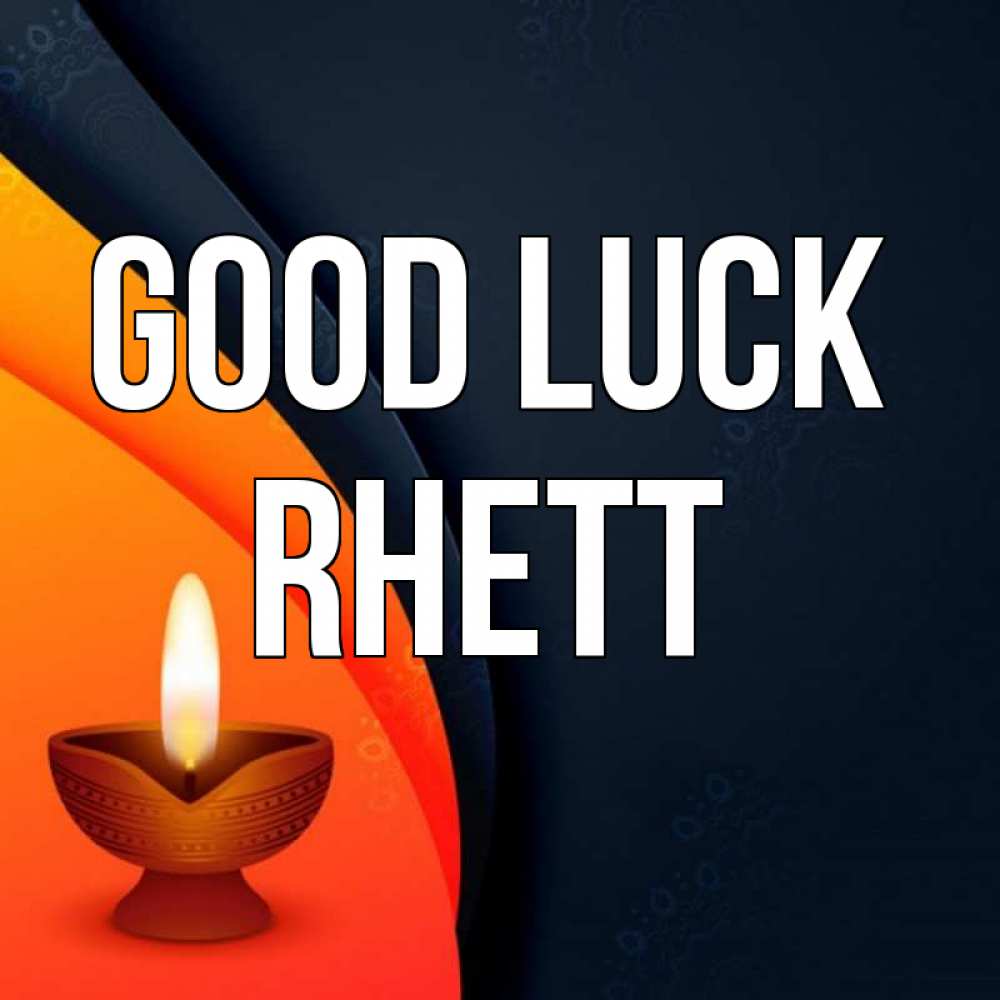 Greetings card с именем, Rhett Good luck абстрактный фон Greetings with text for free download 