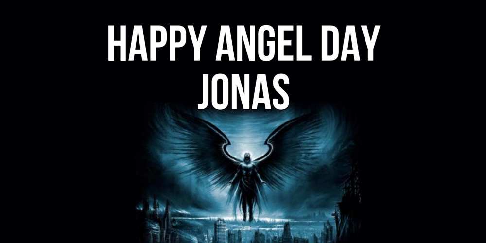 Greetings card с именем, Jonas happy angel day ангел, день ангела Greetings with text for free download 