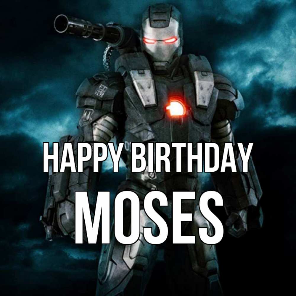 Greetings card с именем, Moses Happy Birthday марвел супергерой в новом костюме Greetings with text for free download 