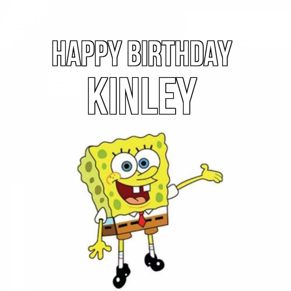Greetings card с именем, Kinley Happy Birthday веселые Greetings with text for free download 