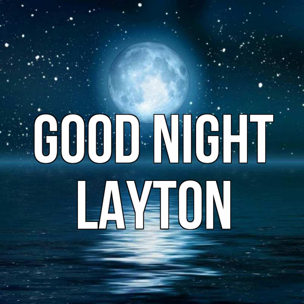 Greetings card с именем, Layton Good night звезды Greetings with text for free download 