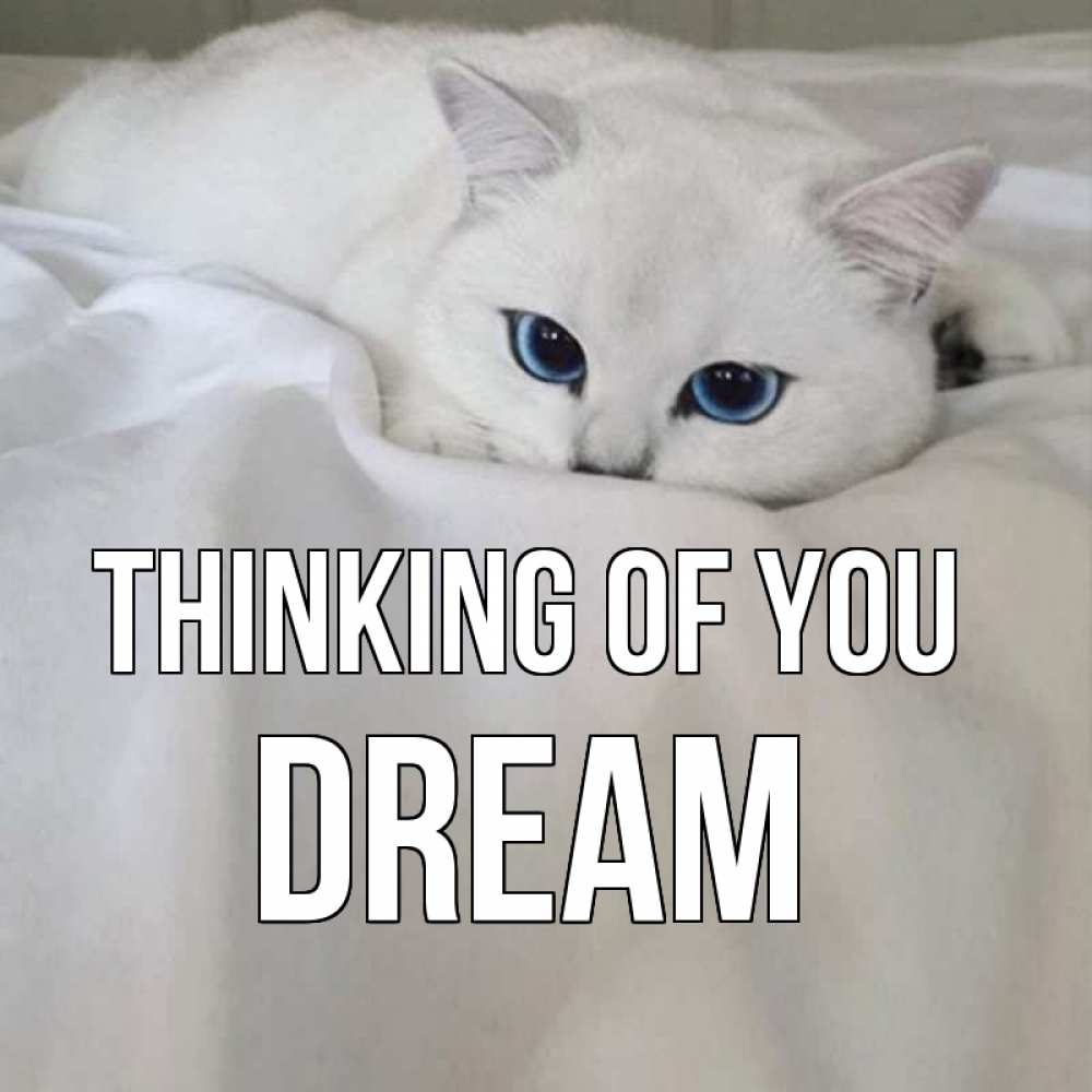 Greetings card с именем, Dream Thinking of you я очень по тебе скучаю и тоскую Greetings with text for free download 