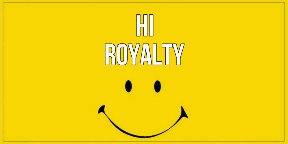 Greetings card с именем, Royalty Hi смайл Greetings with text for free download 