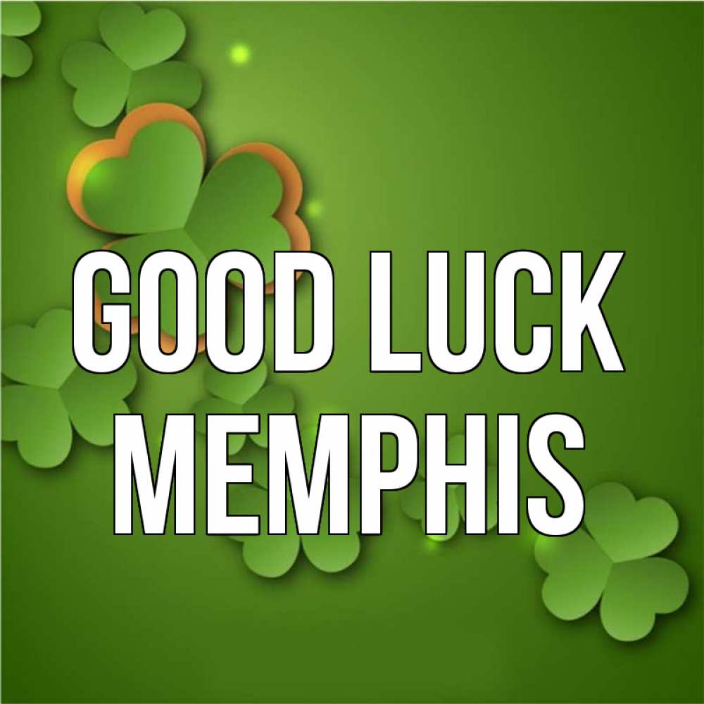 Greetings card с именем, Memphis Good luck много трехлистных листочков клевера Greetings with text for free download 