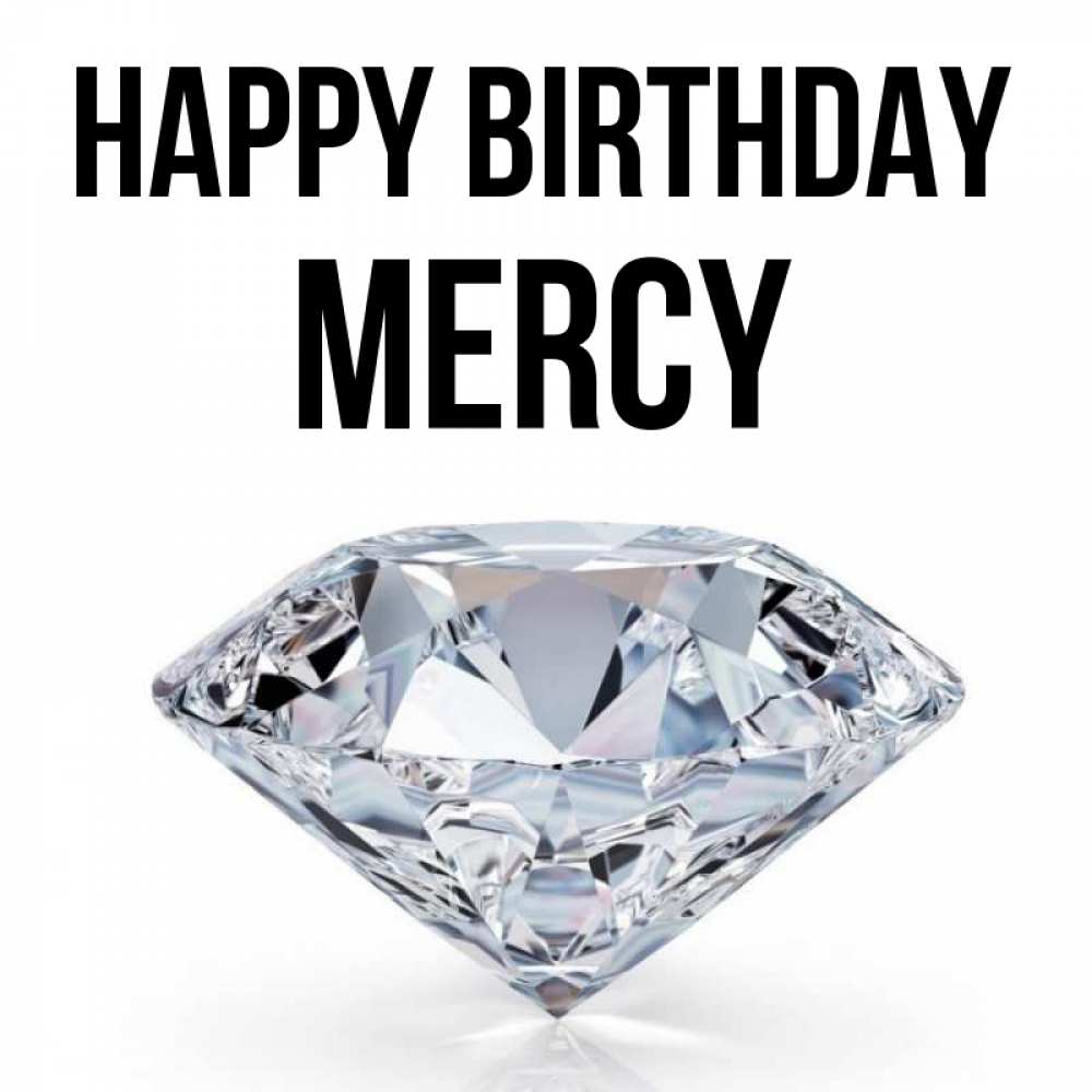 Greetings card с именем, Mercy Happy Birthday к пожеланием быть богатым Greetings with text for free download 