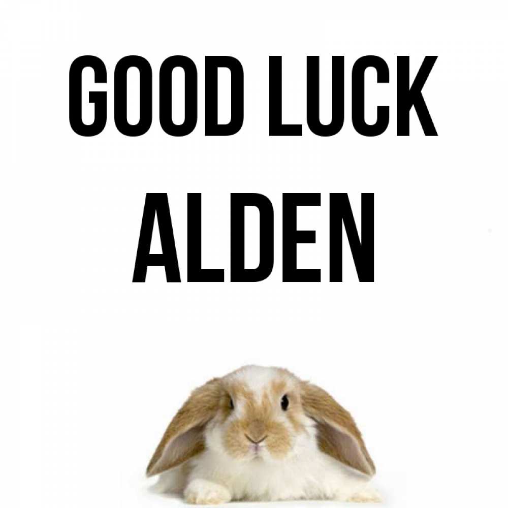 Greetings card с именем, Alden Good luck открытки с произвольным текстом который можно вставить в открытку и создать ее самостоятельно бесплатно онлайн Greetings with text for free download 