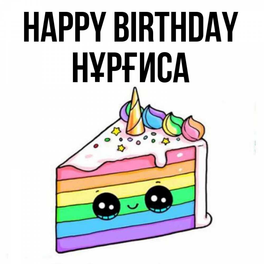 Greetings card с именем, НҰРҒИСА Happy Birthday с днем варенья Greetings with text for free download 