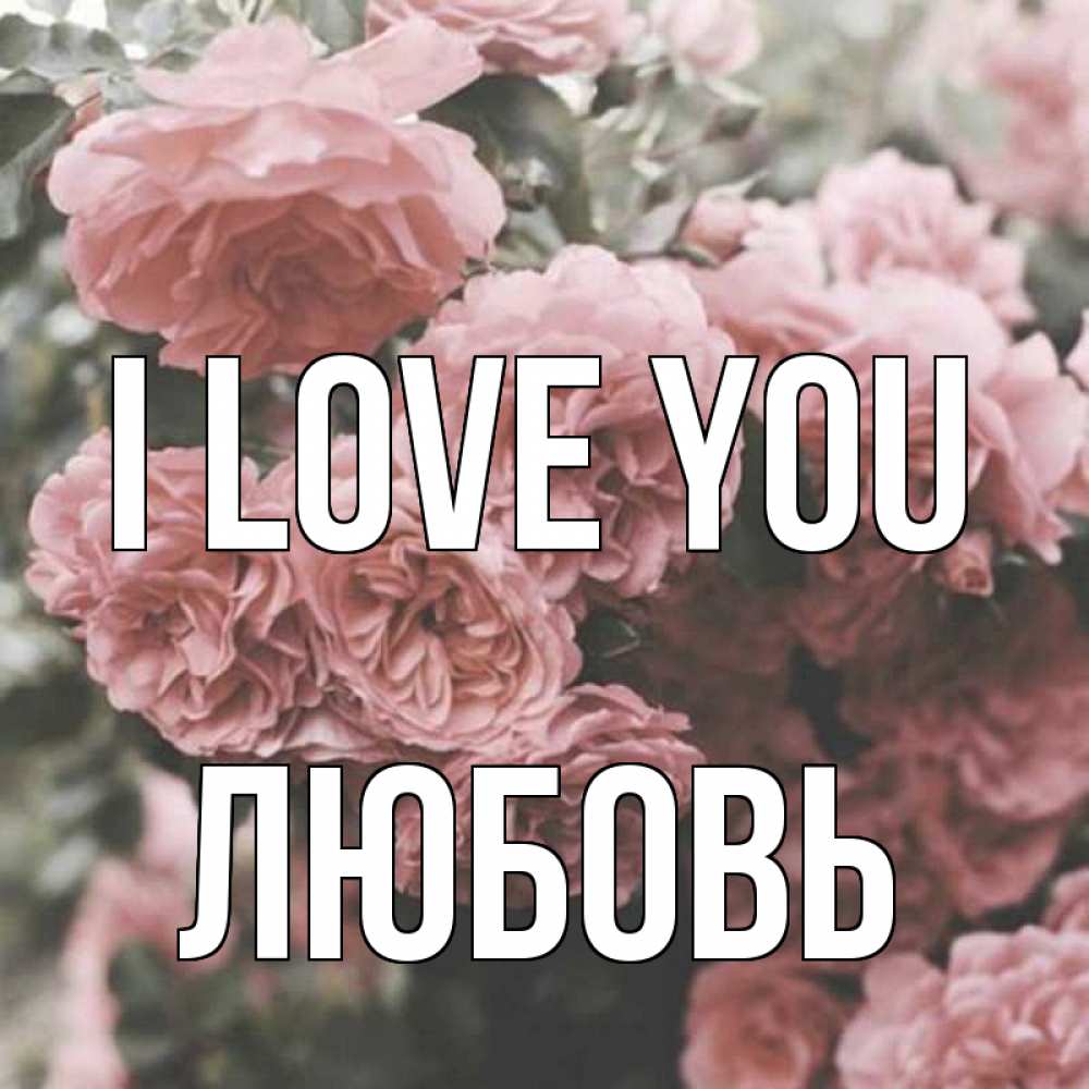 Greetings card с именем, Любовь I love you розы 3 Greetings with text for free download 