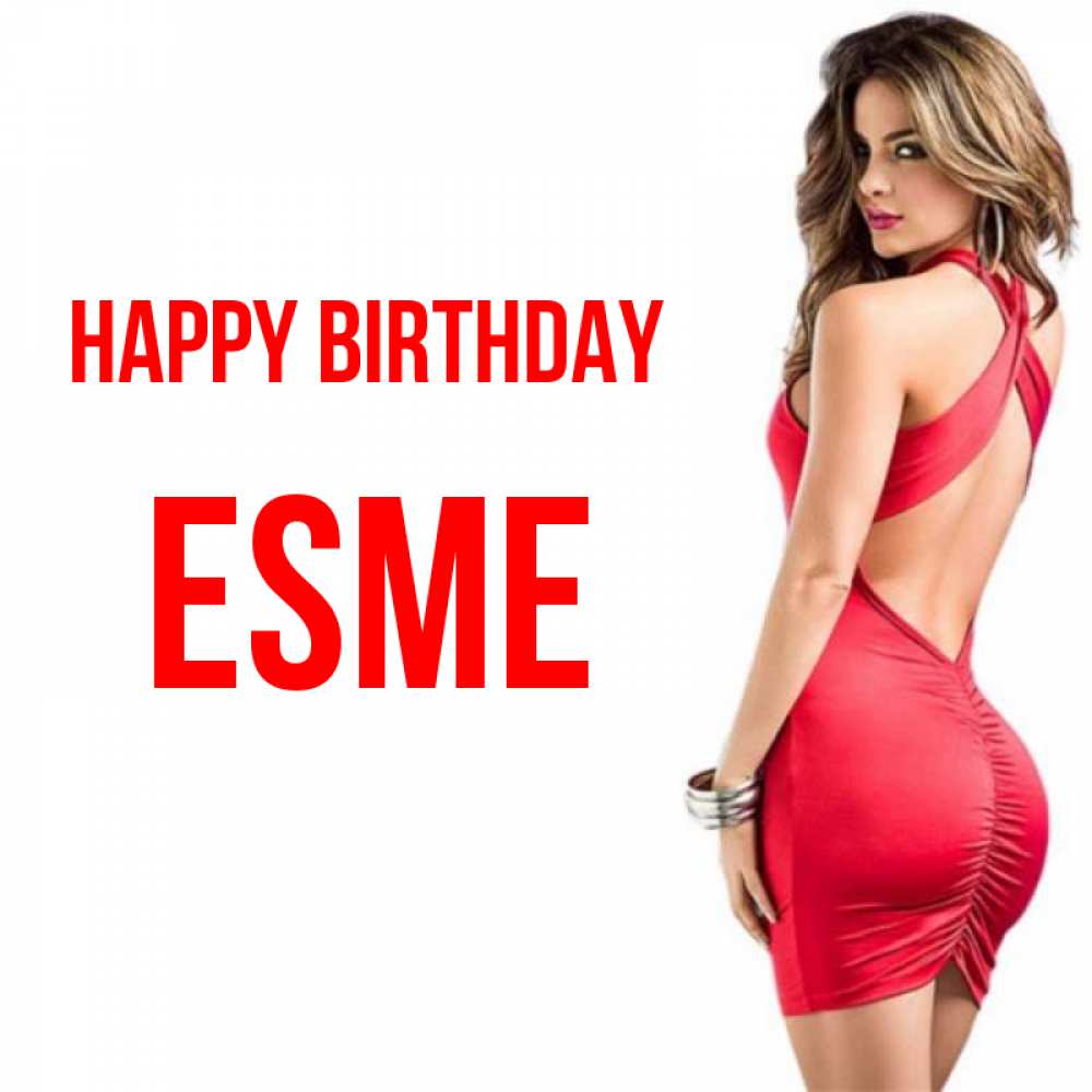 Greetings card с именем, Esme Happy Birthday Поздравительная открытка для парня или подруги Greetings with text for free download 