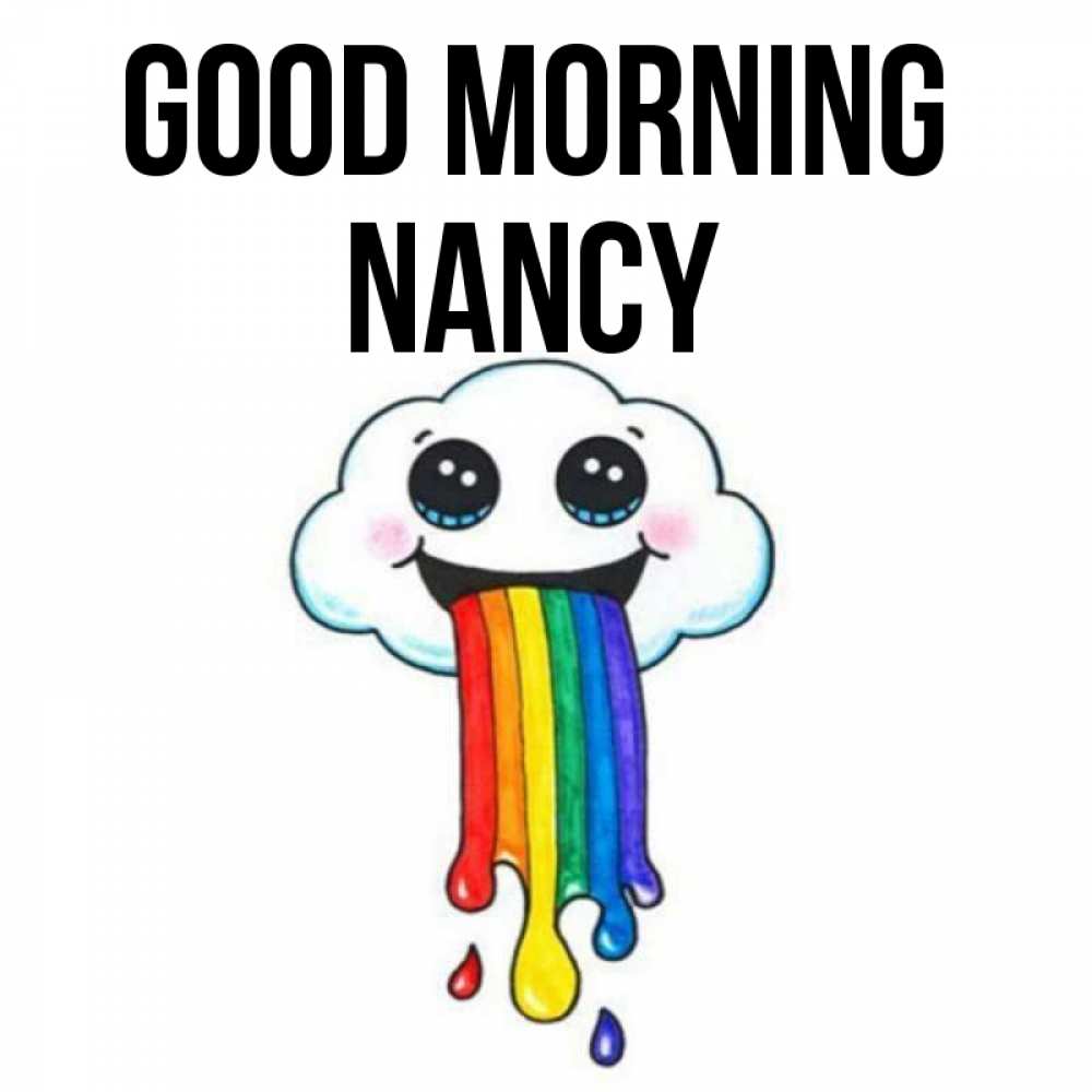Greetings card с именем, Nancy Good morning утречко Greetings with text for free download 