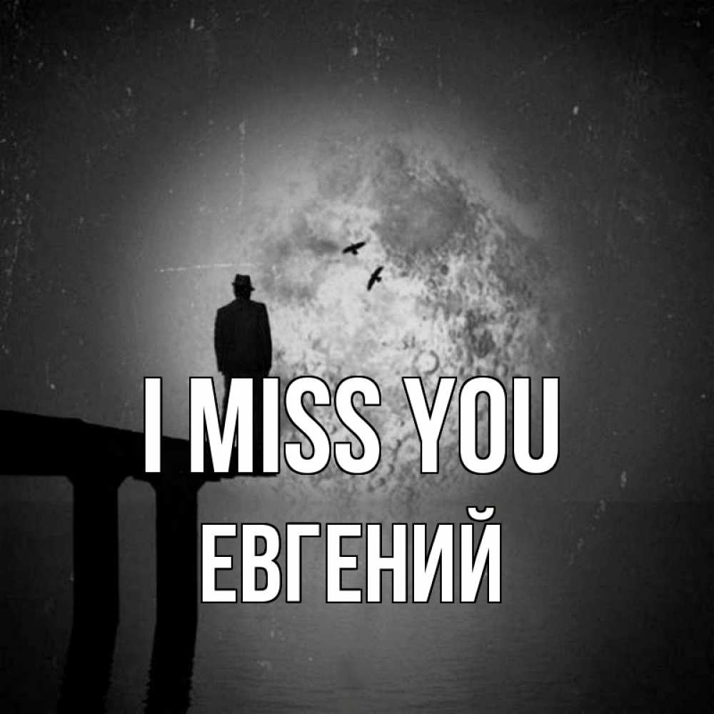 Greetings card с именем, Евгений I miss you мост 1 Greetings with text for free download 