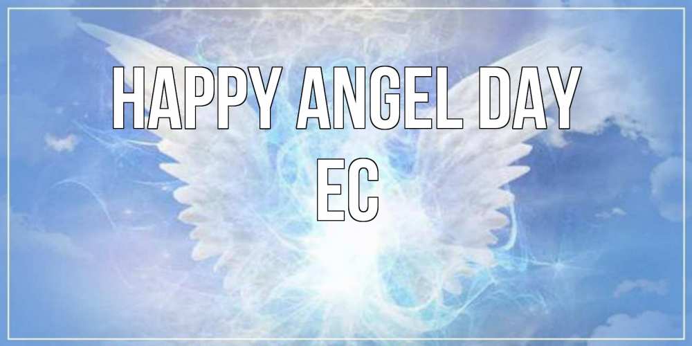 Greetings card с именем, Ес happy angel day Белый ангел на небе 1 Greetings with text for free download 