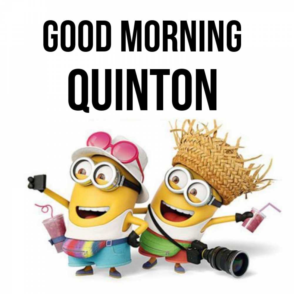 Greetings card с именем, Quinton Good morning карнавал Greetings with text for free download 